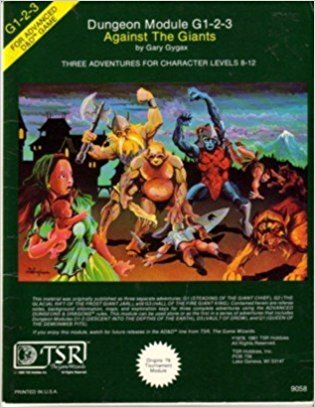 Advanced Dungeons & Dragons Against the Giants Module G1-2-3