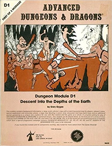 Advanced Dungeons & Dragons Descent Into the Depths of the Earth: Dungeon Module D1