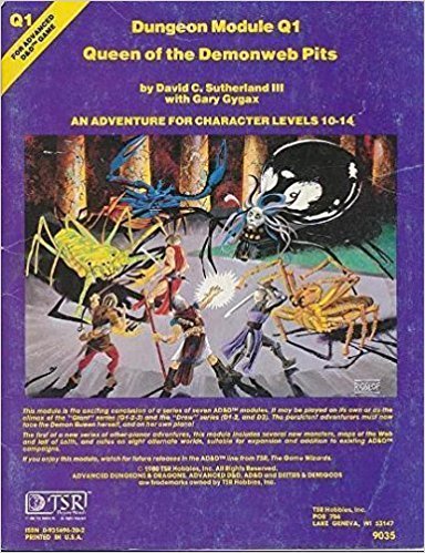 Advanced Dungeons & Dragons Queen of the Demonweb Pits : Dungeon Module Q1